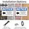 Signmission No Deliveries To This Entrance, 10 in W x Rectangle, Plastic OS-2PACK-NS-P-710-L-14475 - alternate 6